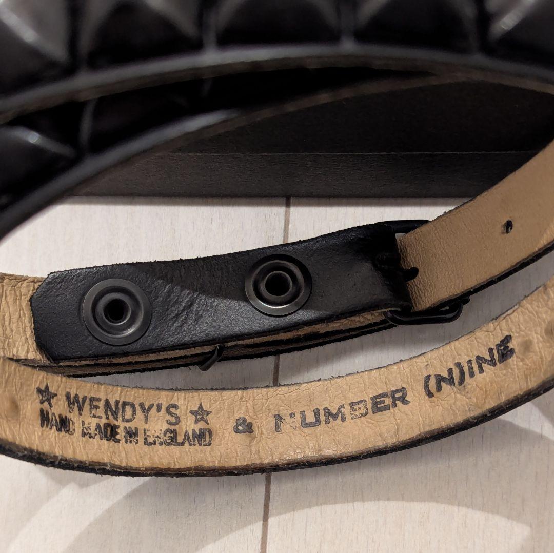 激レア★NUMBER(N)INE 別注 WENDY'S 1連スタッズベルト M