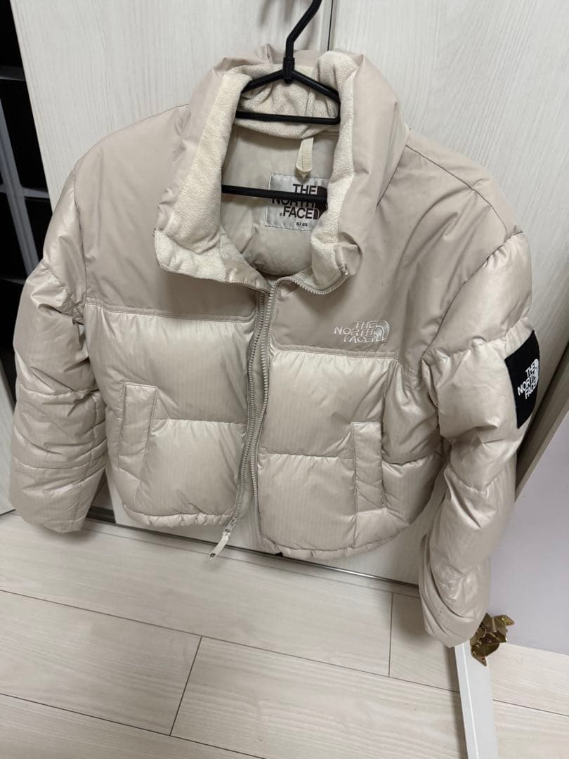 THE NORTH FACE ベージュ ダウンジャケット Sサイズ