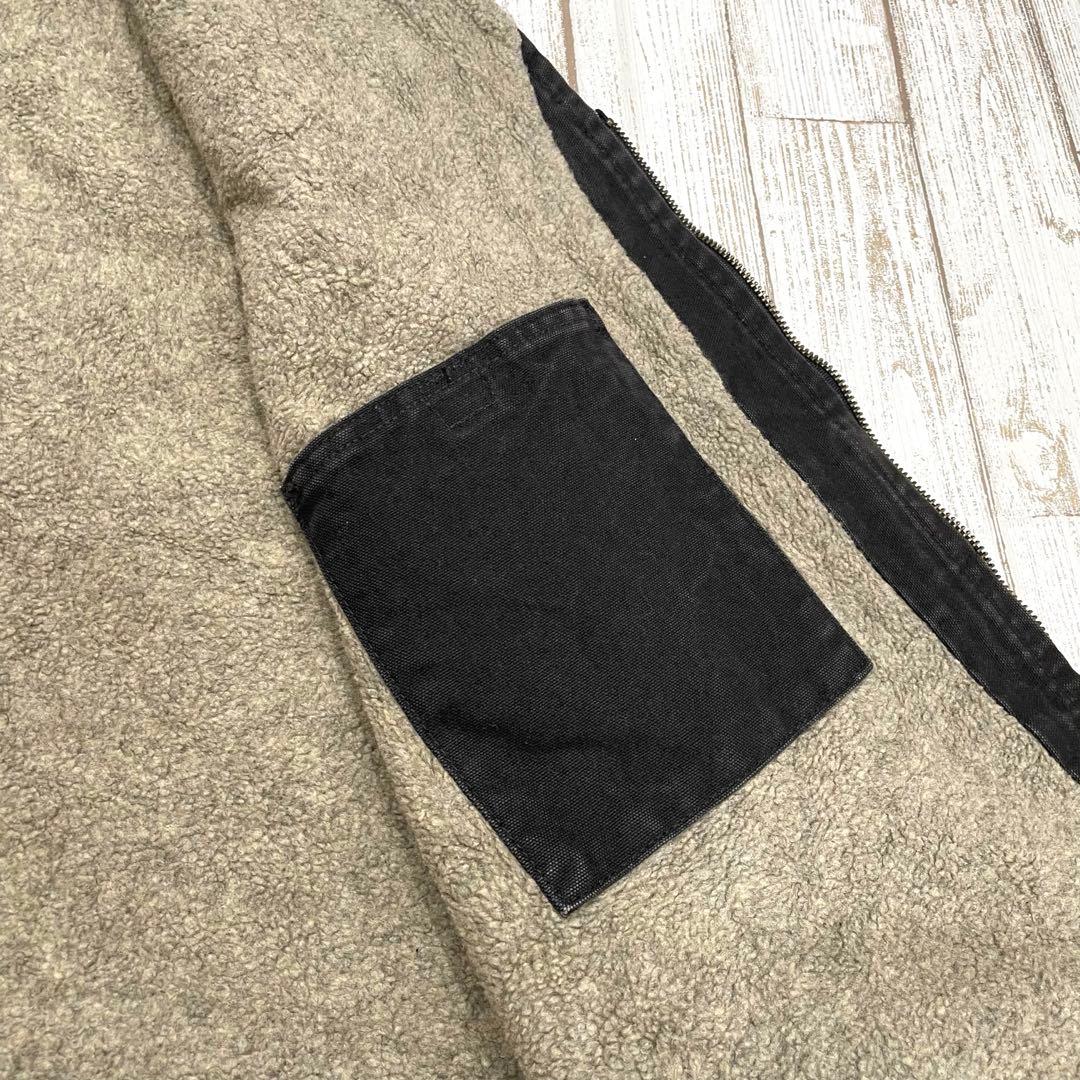 【希少モデル！】Carhartt カーハート　ダック　ベスト　ブラック　黒　ボア