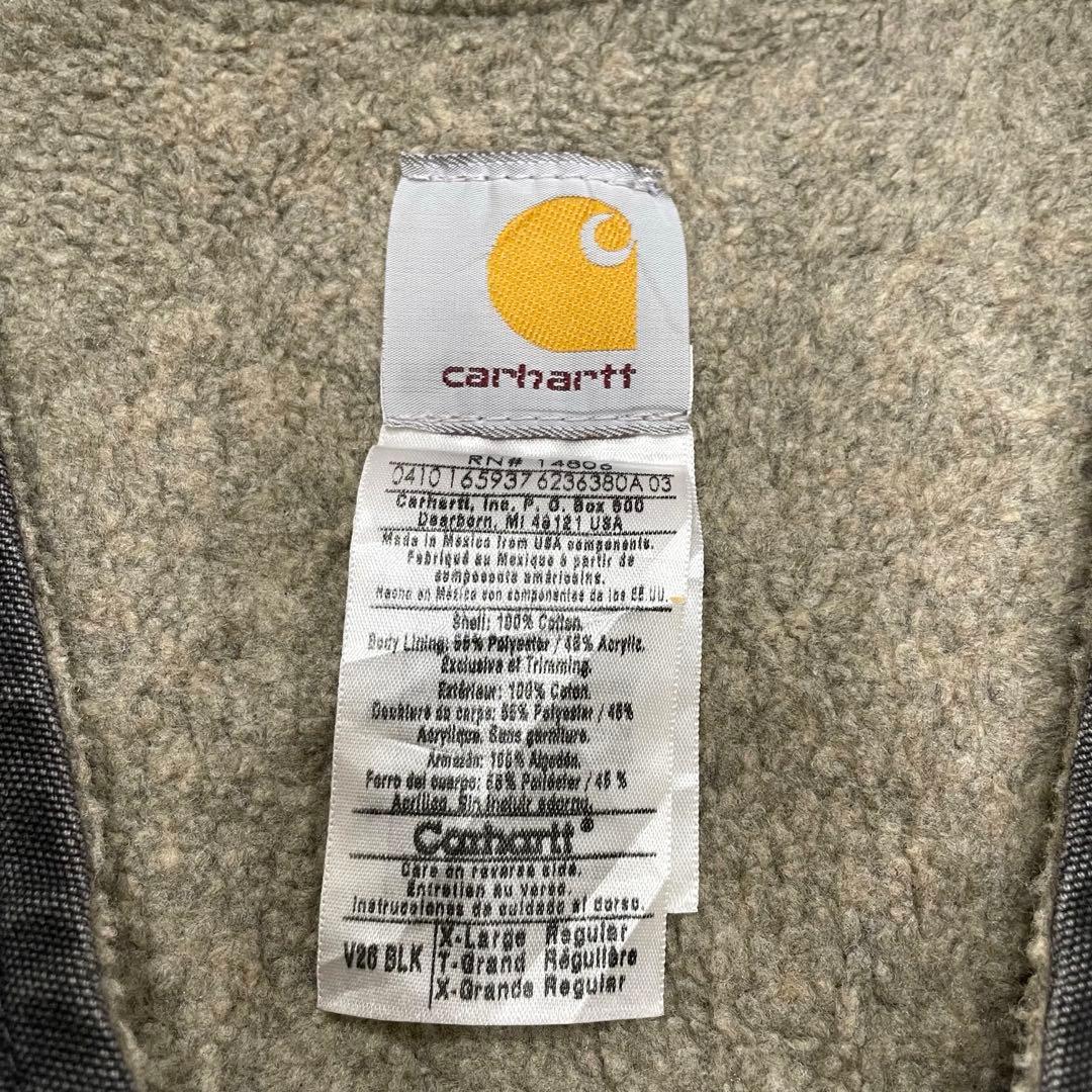 【希少モデル！】Carhartt カーハート　ダック　ベスト　ブラック　黒　ボア