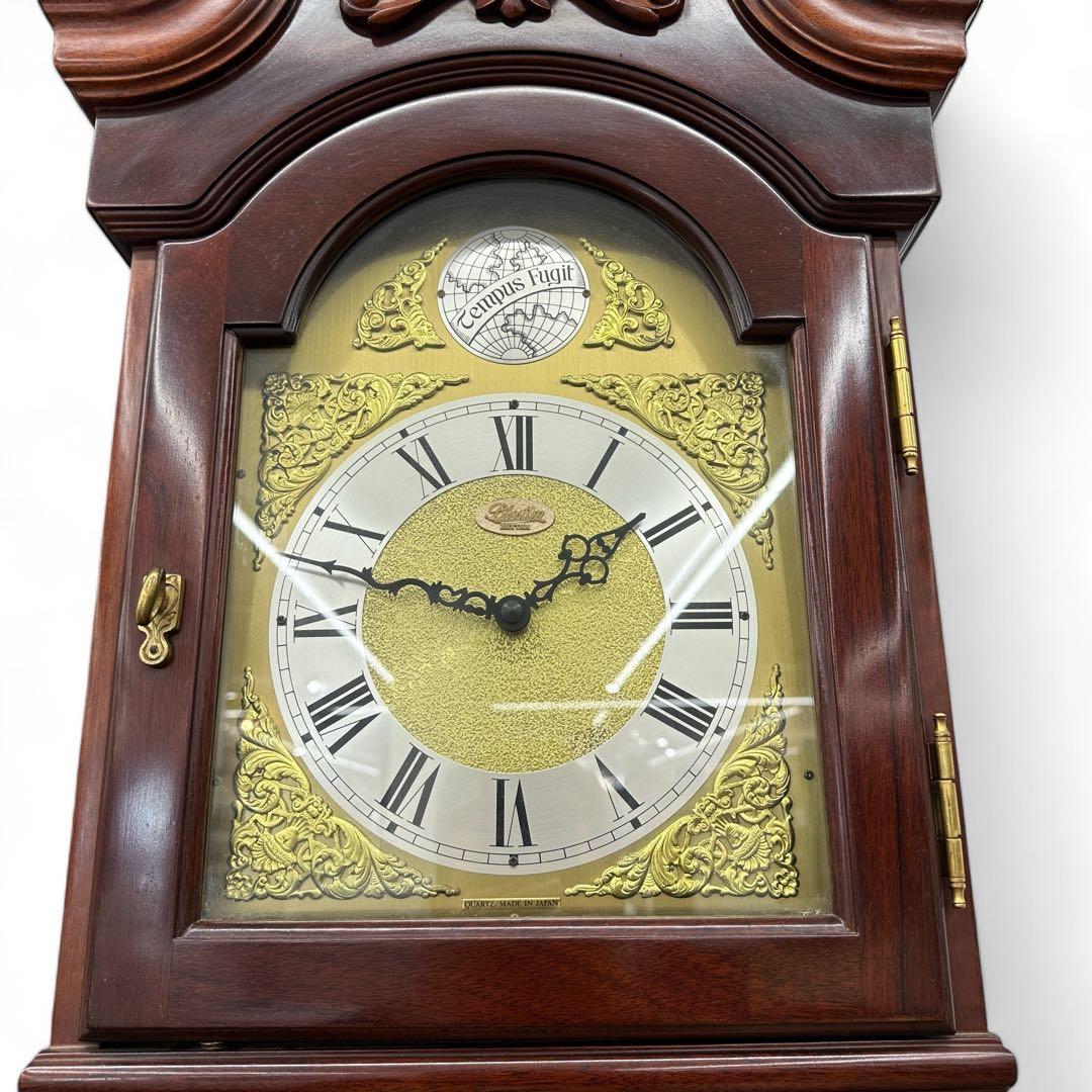 希少品 高級 完動品 ホールクロック リズム時計 木製 振り子 約180cm