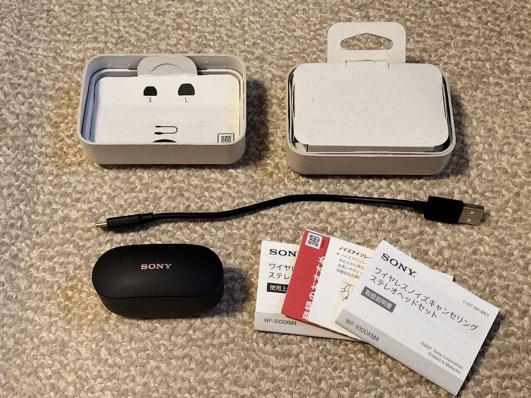 イヤホン新品交換済み　SONY WF-1000XM4 ワイヤレスイヤホン