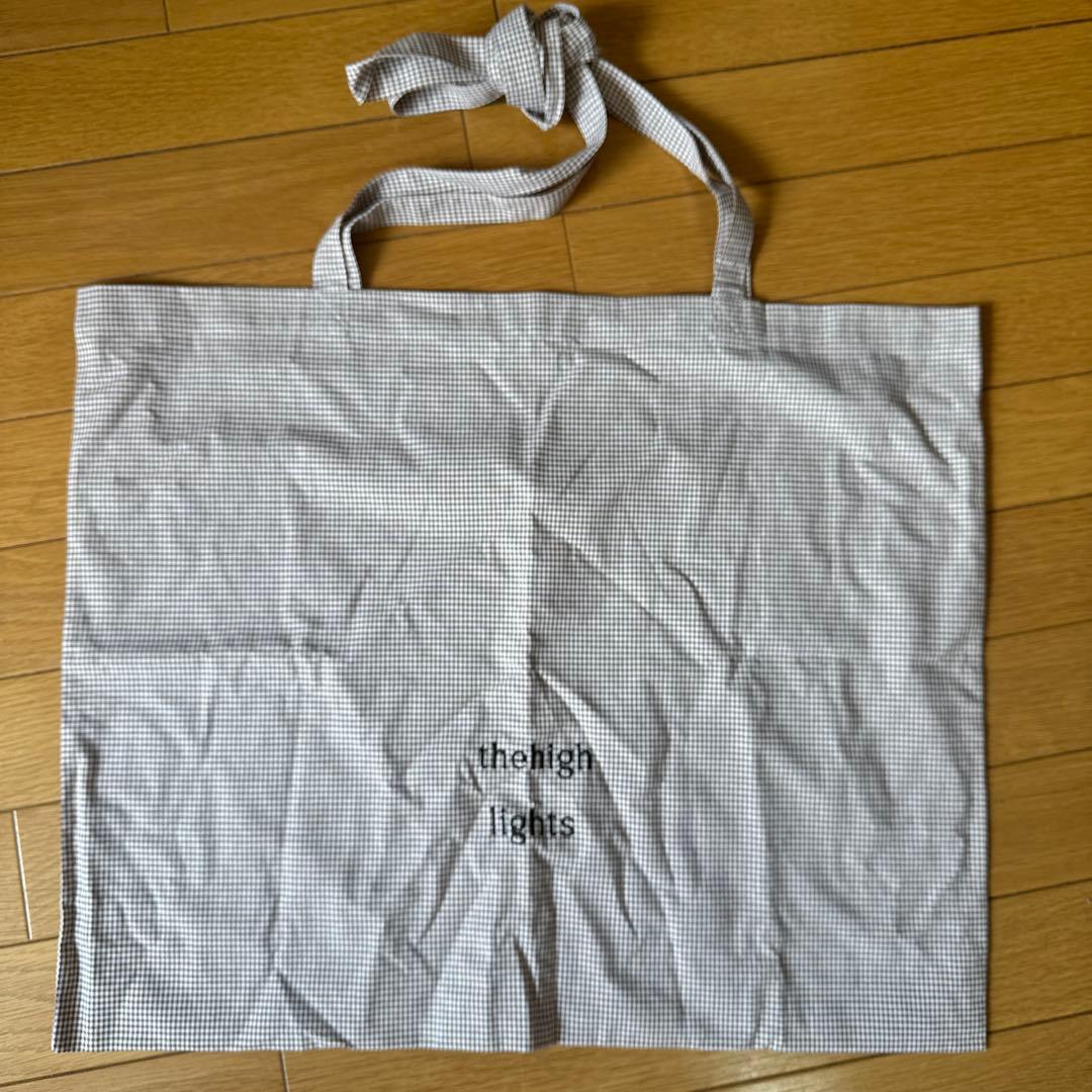 新品未使用チェック柄エコバッグ thehigh lights