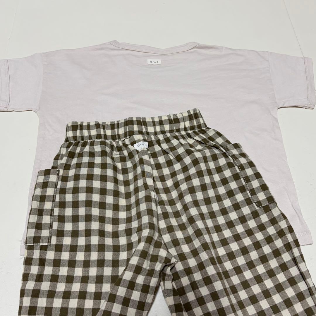 【 organic zoo 】 ギンガムチェックパンツT-shirt 2-3y