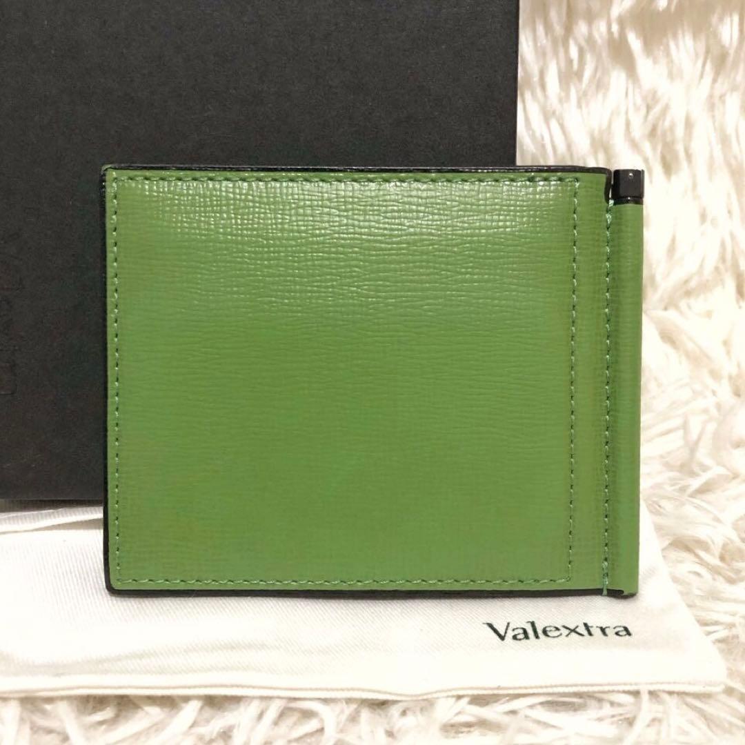 未使用✨ヴァレクストラ　 マネークリップ 二つ折り財布 カードケース グリーン