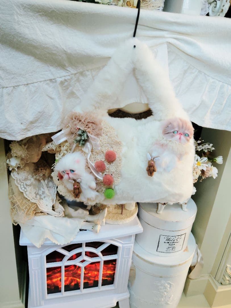 ベビー猫ちゃんのファーバッグ❤エキゾチック❤子猫ちゃん❤