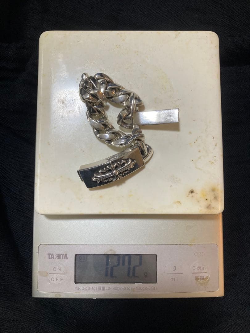 ぼぶゆう様限　クロムハーツ ID フローラルクロスブレスレット 13 link