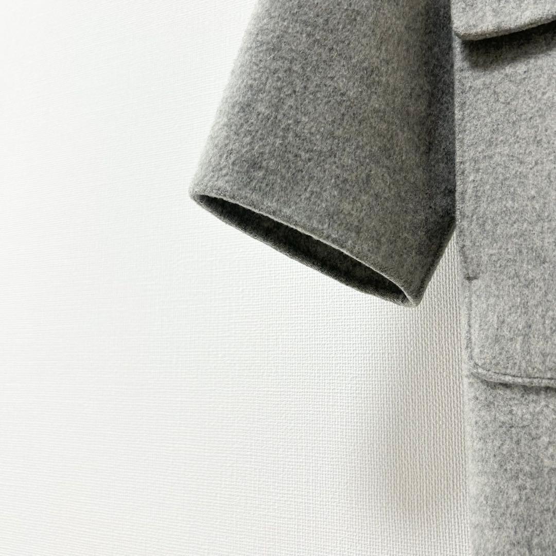 Theory カシミヤ混ダッフルコート ダブルフェイス グレー　S