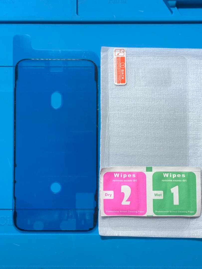 【2枚セット】iPhone X 純正再生パネル 防水シール付きXと SE2