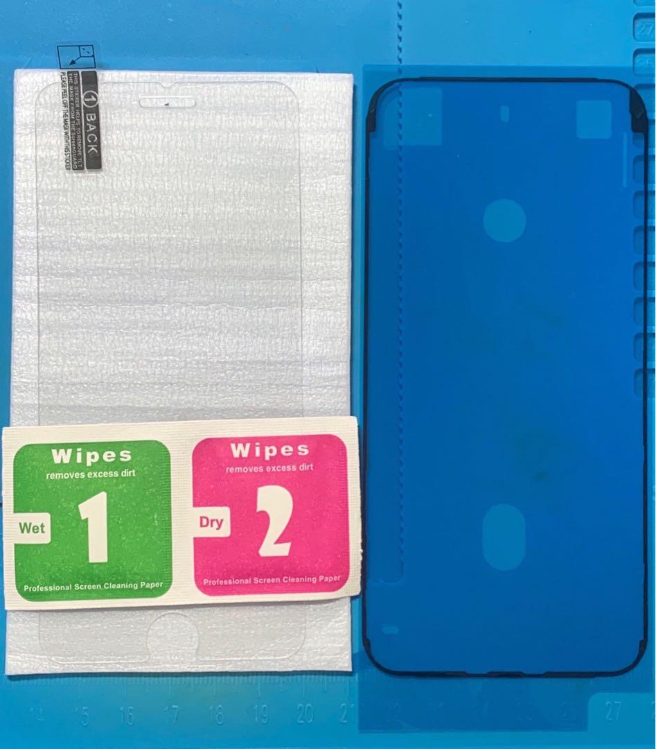 【2枚セット】iPhone X 純正再生パネル 防水シール付きXと SE2