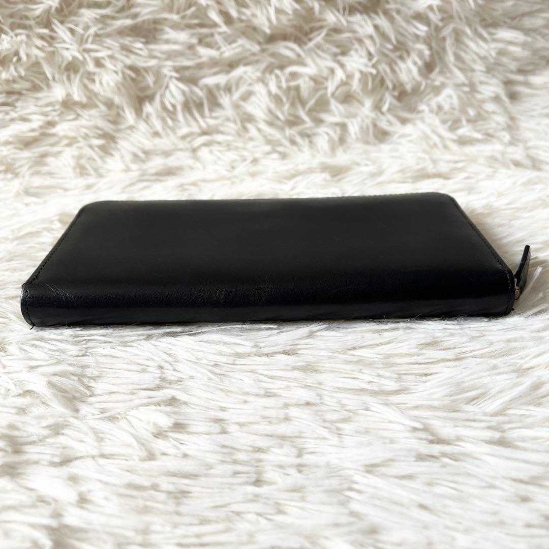 美品✨ココマイスター 長財布 ラウンドジップ　ブラック　レザー