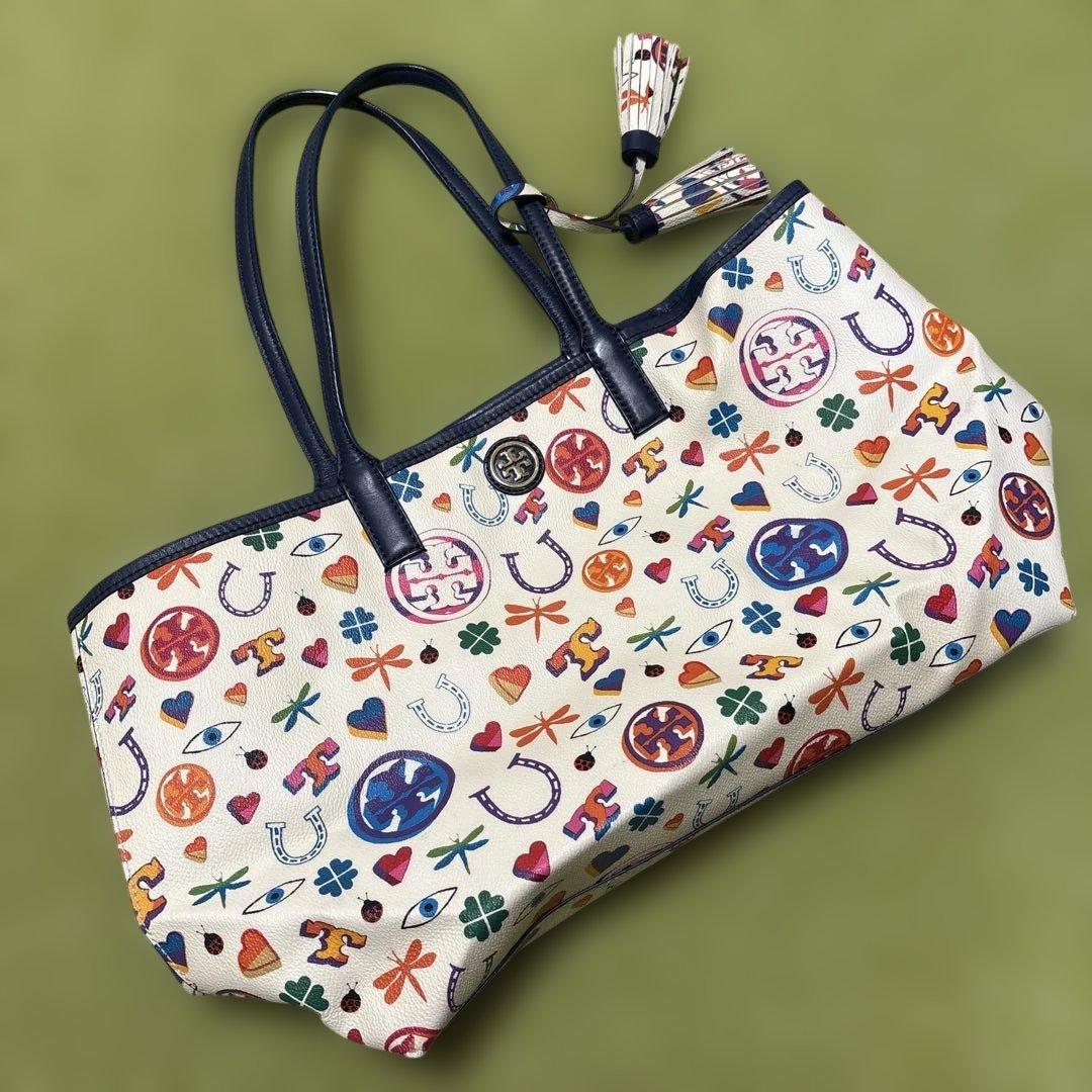 【美品】Tory Burch プリントトートバッグ