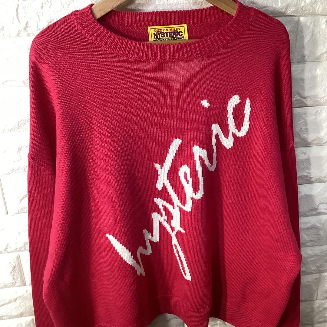 HYSTERIC GLAMOUR ヒステリックグラマー　ロゴニット　セーター