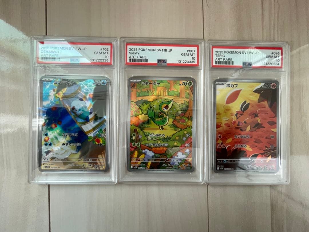 PSA10 ツタージャ ポカブ ミジュマル AR 3連番