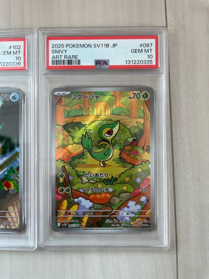 PSA10 ツタージャ ポカブ ミジュマル AR 3連番