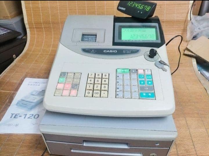 カシオレジスター　TE-120　フル設定込み　送料無料　人気機種　770600