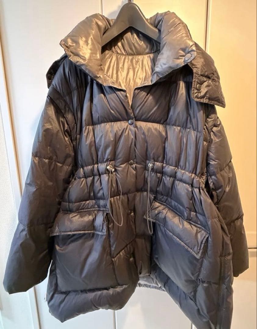 MAISON SPECIAL リバーシブル ダウンコート オーバーチュニック 黒