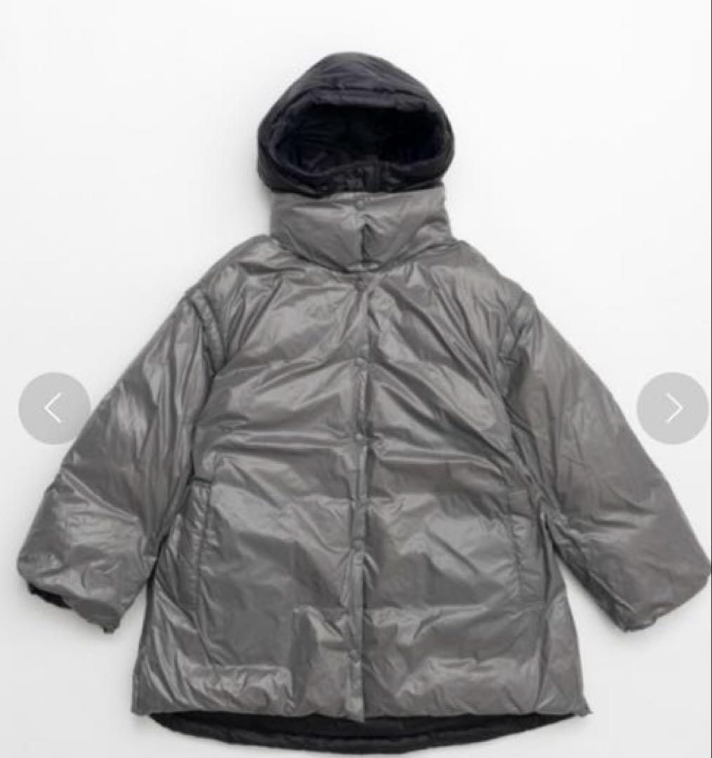 MAISON SPECIAL リバーシブル ダウンコート オーバーチュニック 黒