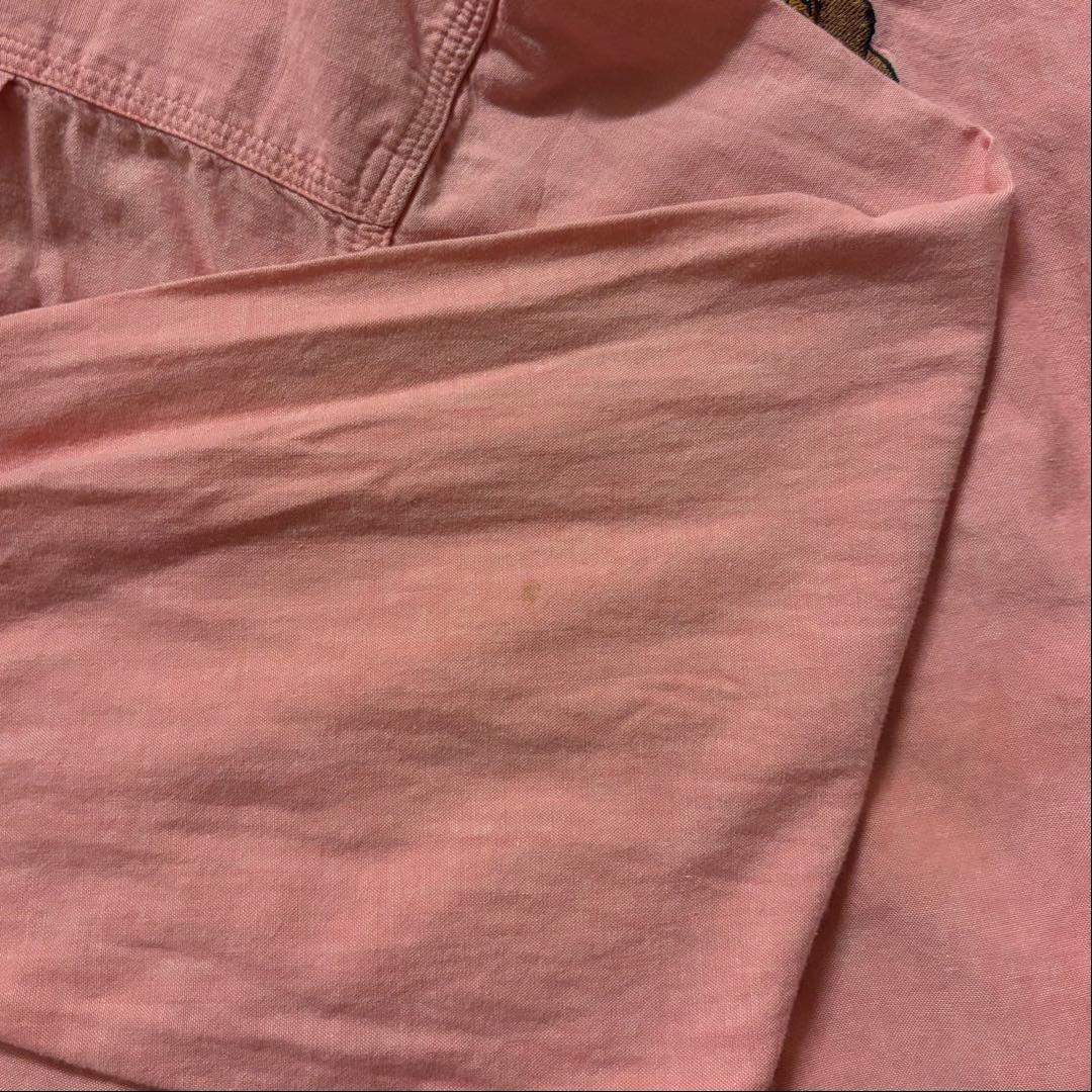 90s disney store わんわん物語　長袖刺繍シャツ