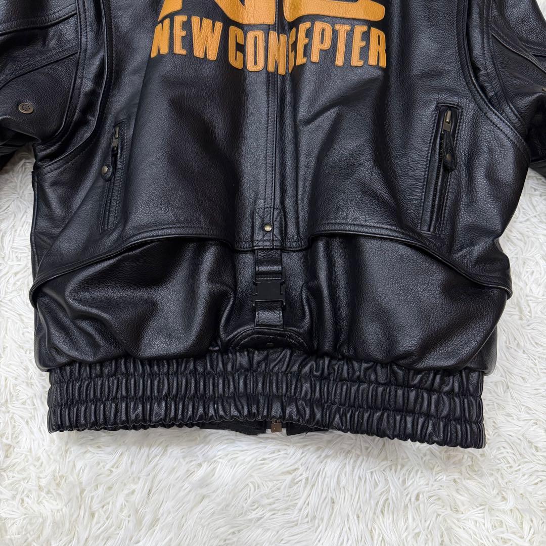 858　KADOYA NEW CONCEPTER ライダースジャケット　M　黒