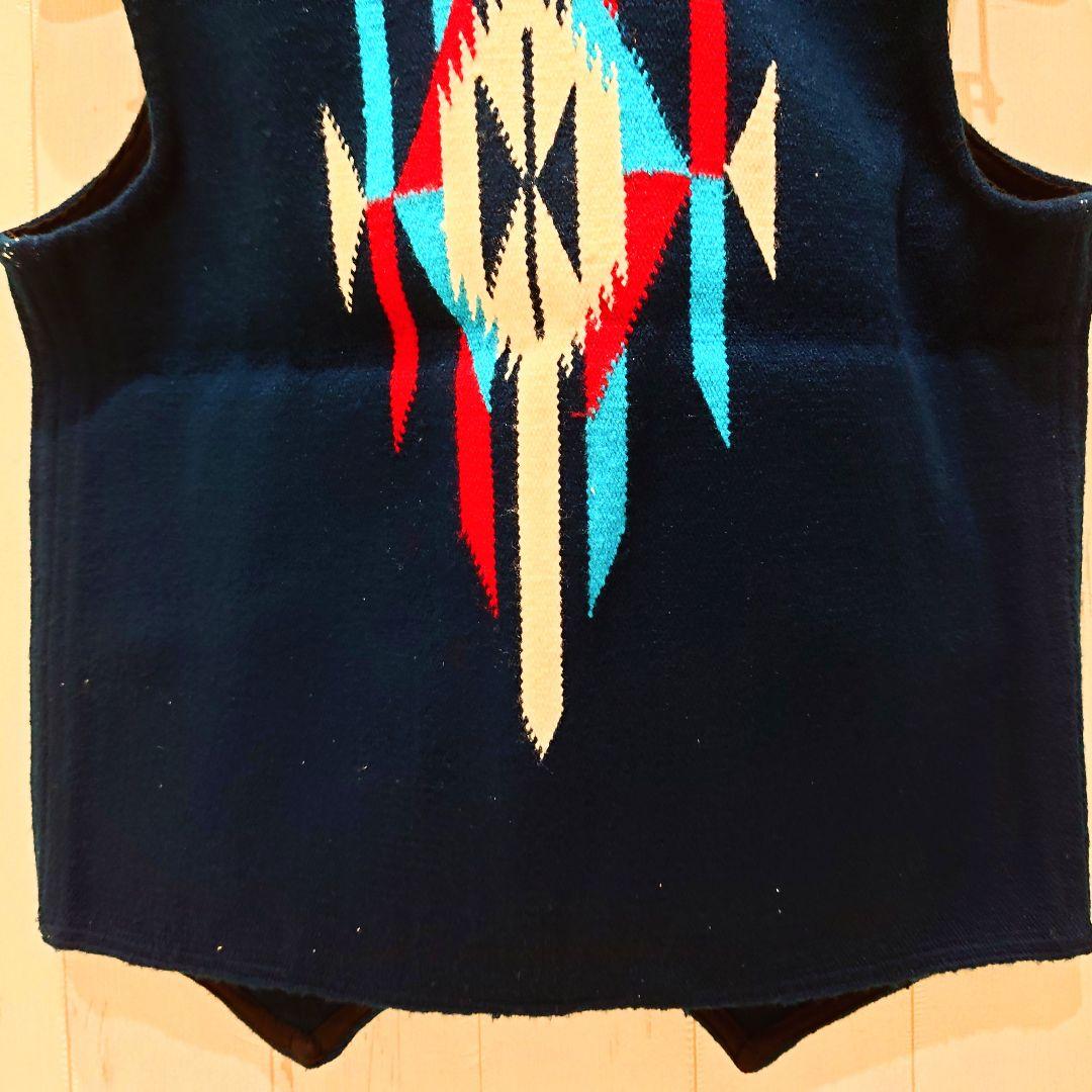 美品 インディアン チマヨベスト 36 チマヨ シュガーケーン ネイティブ 東洋