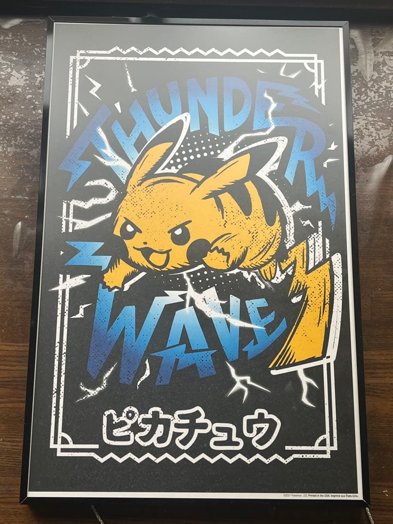 ポケモン　ピカチュウ　ポスター　海外ポケモンセンター　正規品