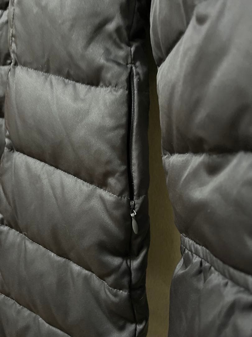 アミアンハウス 黒 ブラック ロング ダウンジャケット 大きいサイズ 17号