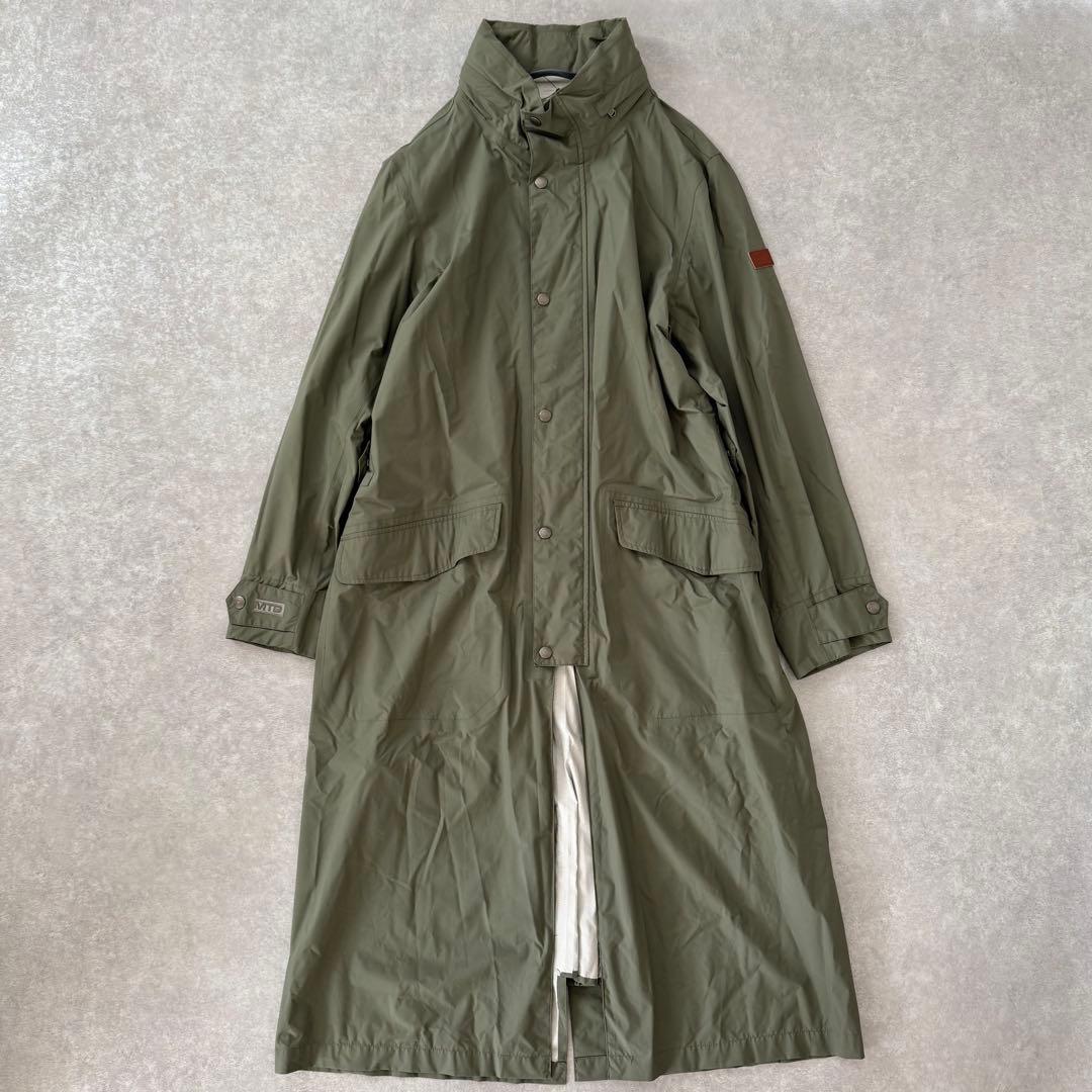 【未使用】AIGLE エーグル MTDライディングコート カーキ ロング フード