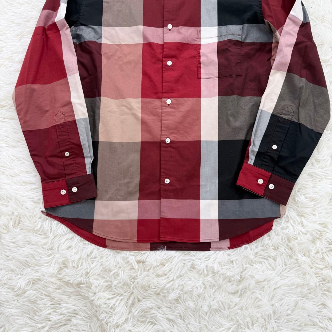 ブラックレーベルクレストブリッジ ソロテックスクレストブリッジチェックシャツ L