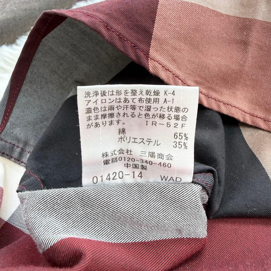 ブラックレーベルクレストブリッジ ソロテックスクレストブリッジチェックシャツ L