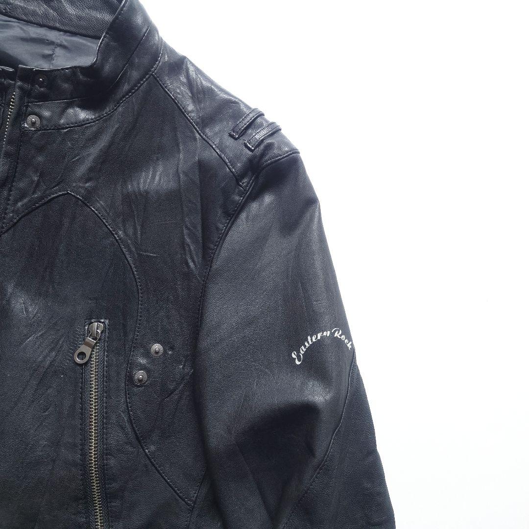 PPFM　八の字 ラムレザー ライダースジャケット　羊革 Y2K archive