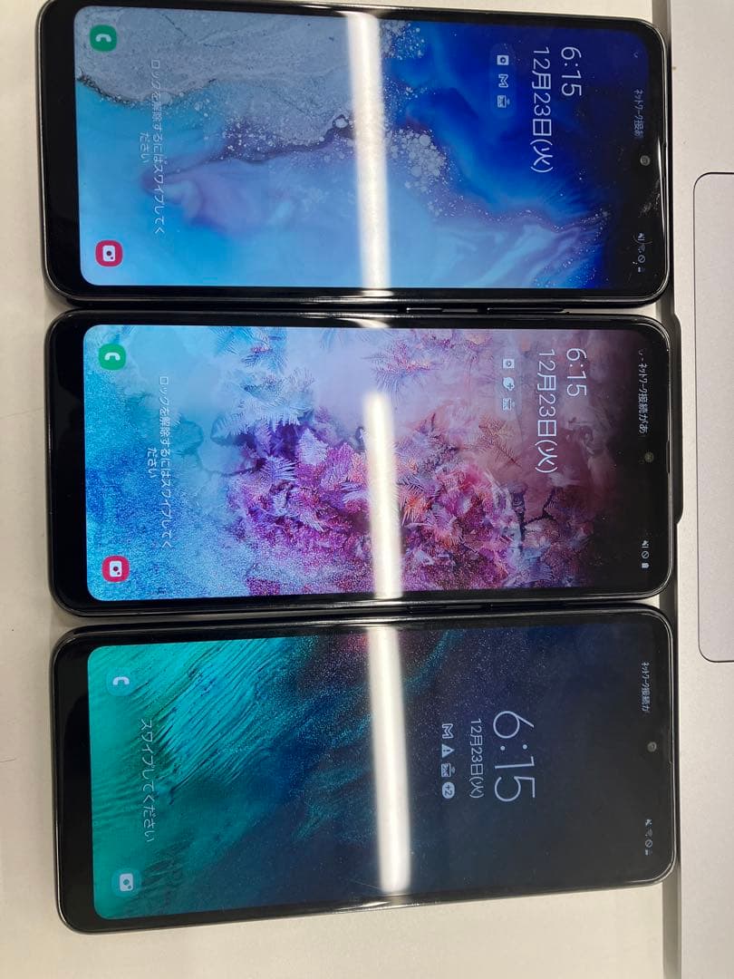 Samsung Galaxy A20 スマートフォン本体 3台セット