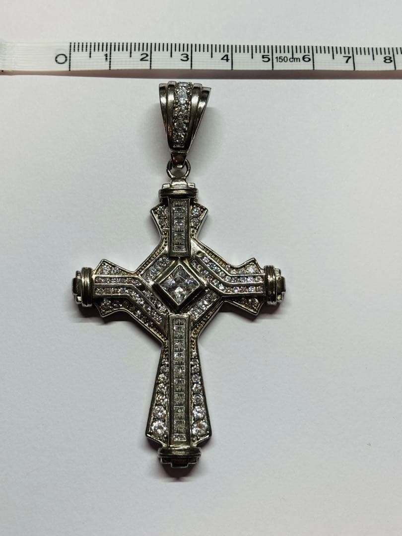 シルバージュエリー 十字架クロス（hiphopジュエリー）