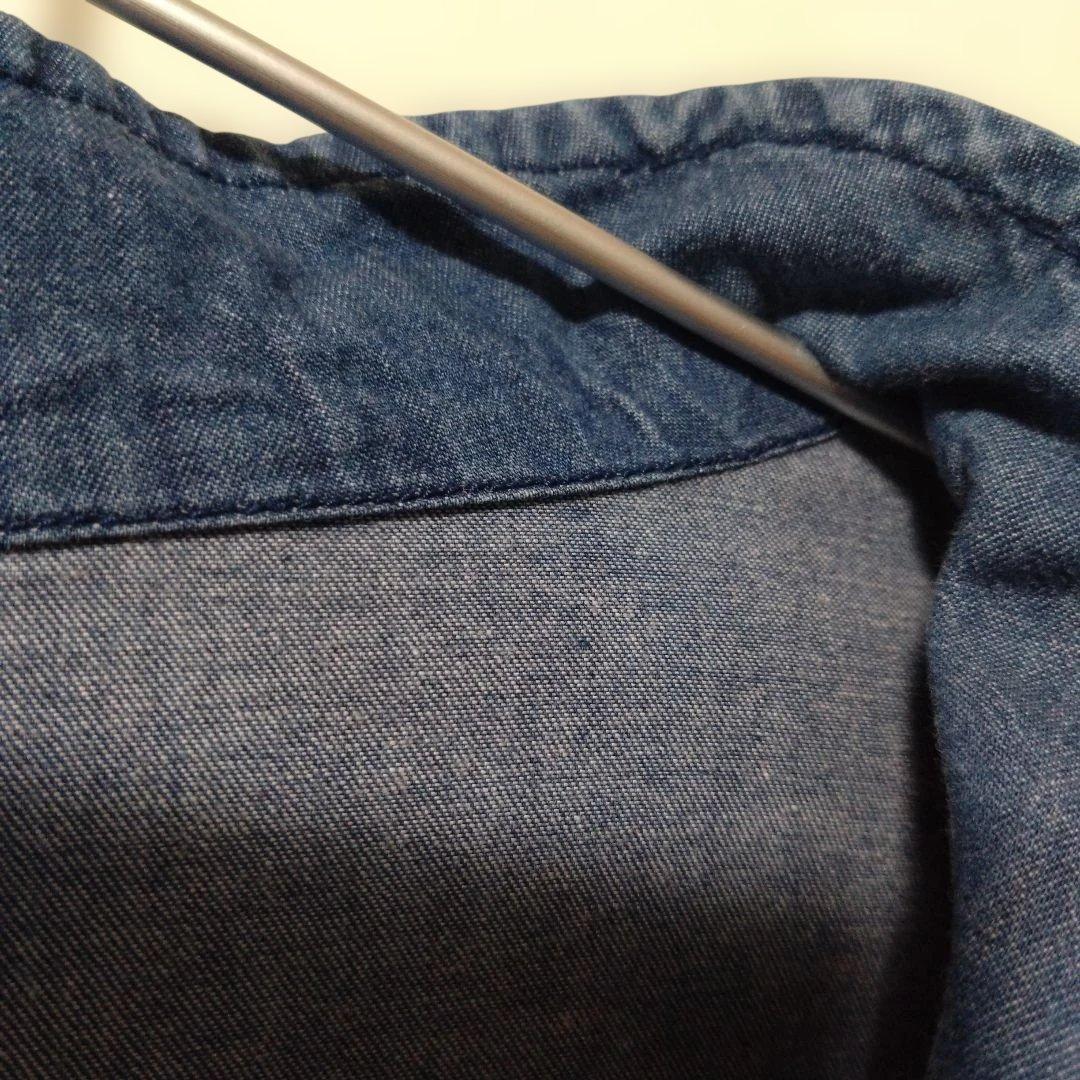 CASEYCASEY デニム Vネック 七分袖デニムワンピース