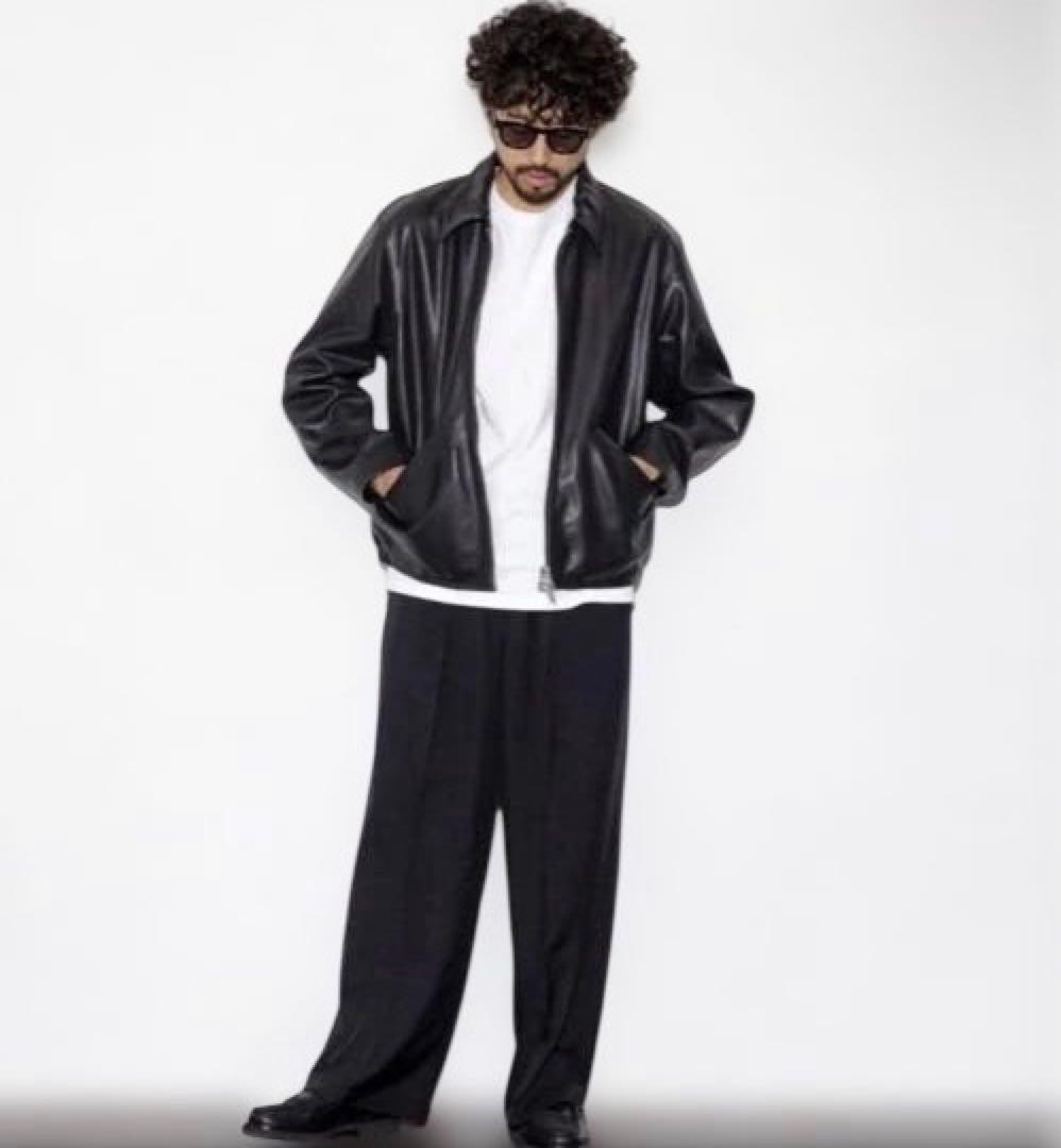 フリークスストア ミニマル シングル ライダースジャケット　カウレザー　ブラック