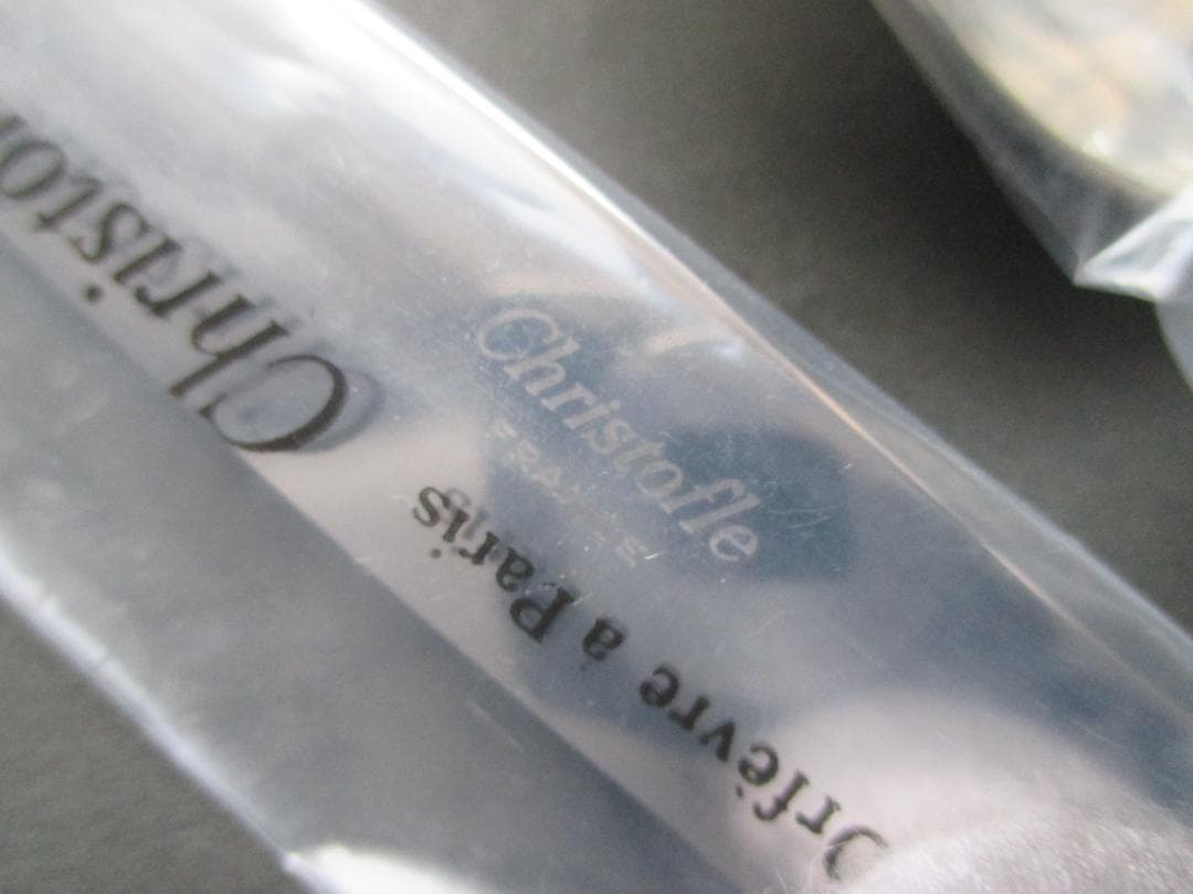 未使用品☆仏蘭西高級銀器クリストフルシルバー銀P　カトラリー３本　リュバン