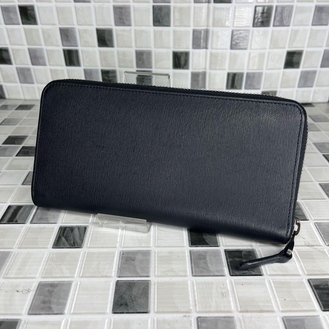 美品 dunhill 財布 ラウンドファスナー　長財布