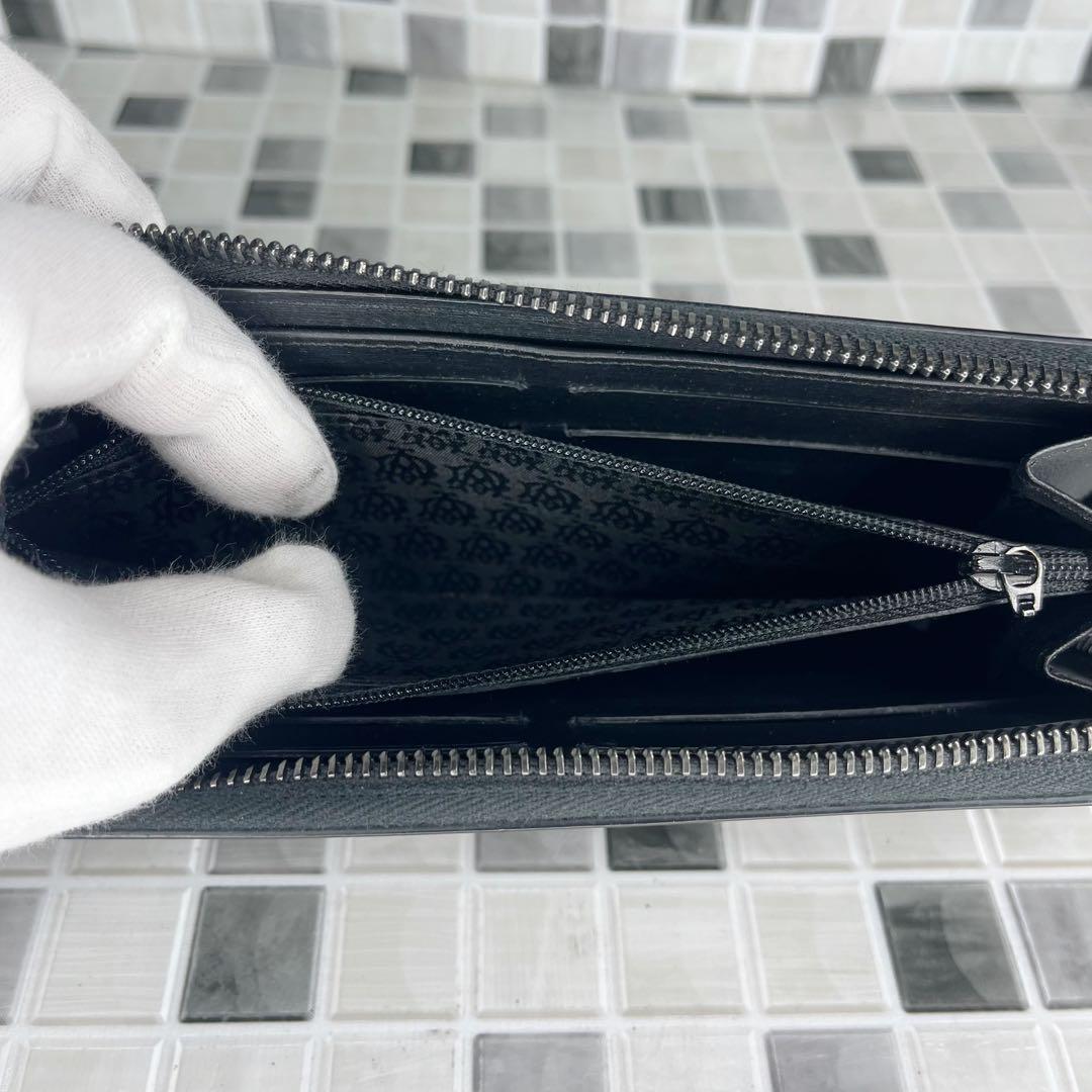 美品 dunhill 財布 ラウンドファスナー　長財布