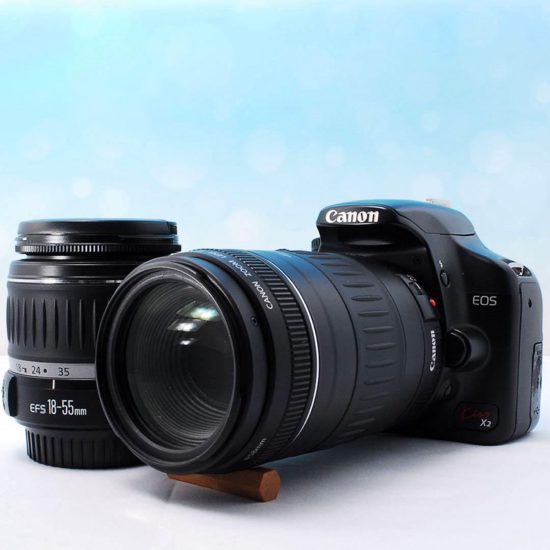 Canon Kiss X2 Wレンズキット 届いてスグ使える♫キヤノン