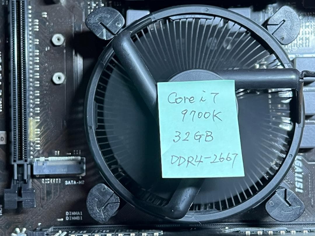 【動作確認済】i7 9700K＋TB360-BTC PRO 2.0＋メモリセット