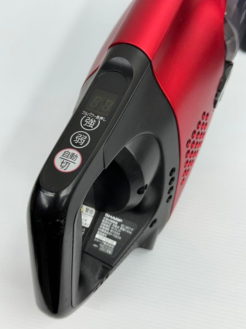 充電器+純正バッテリー付き　シャープ　EC-SR7-P 掃除機　2021年製　赤