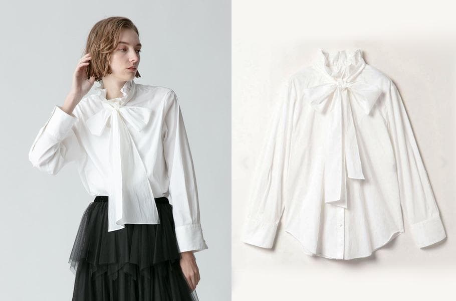 ヴィンテージブロードボウブラウス 　allureville
