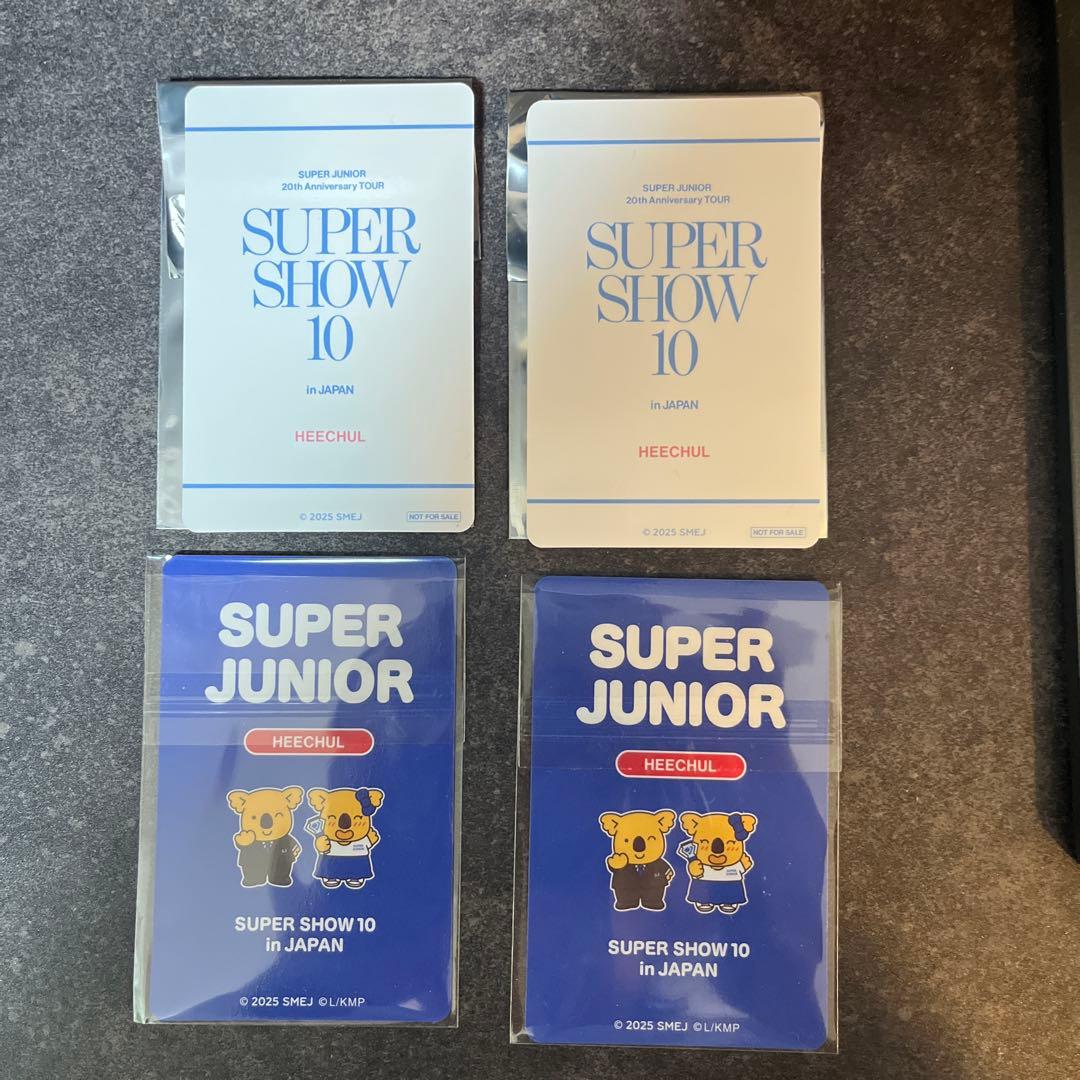 SUJU 20周年HEECHUL カード 4枚 セット　mu-mo EC特典