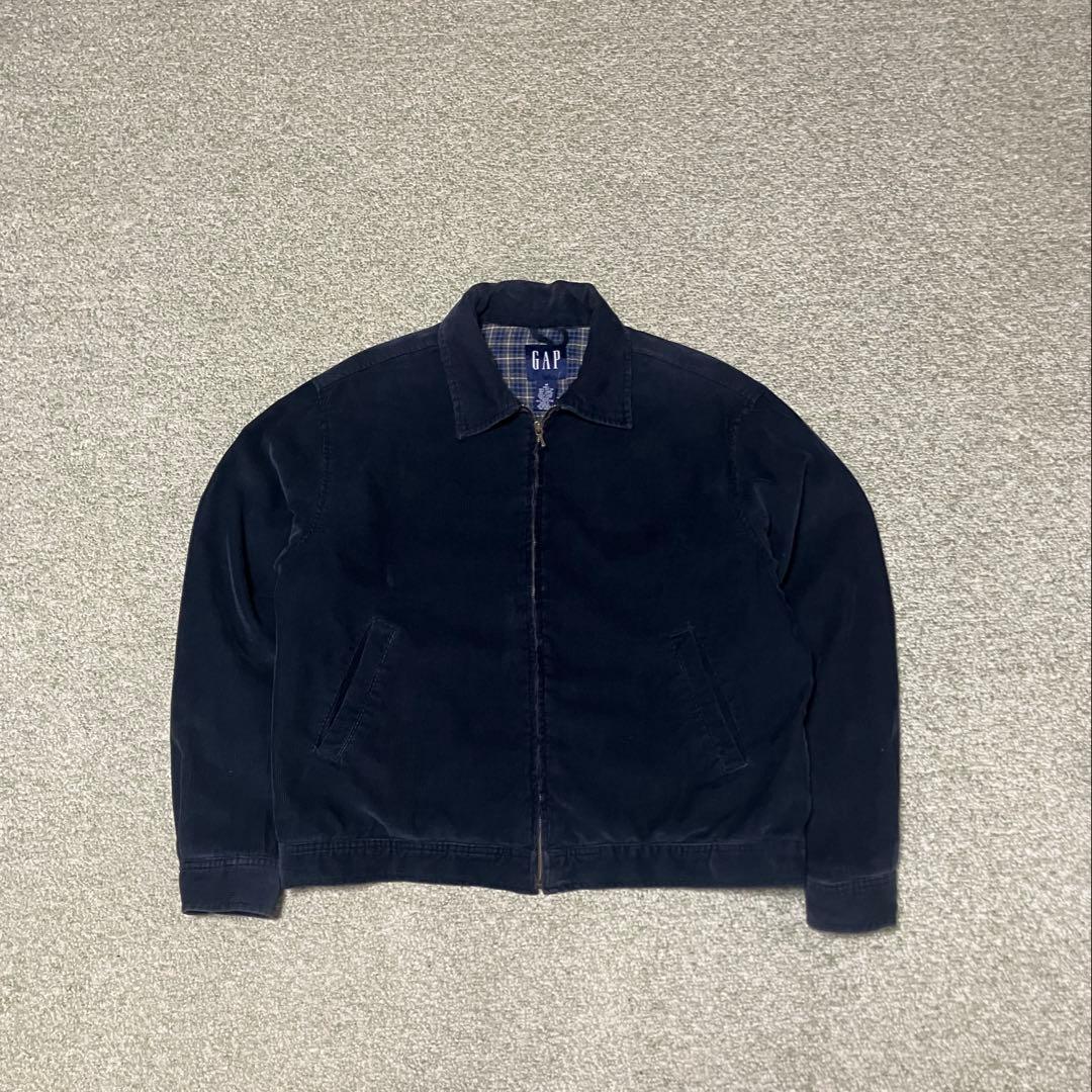 old gap コーデュロイジャケット Mサイズ ブラック 黒 レザー