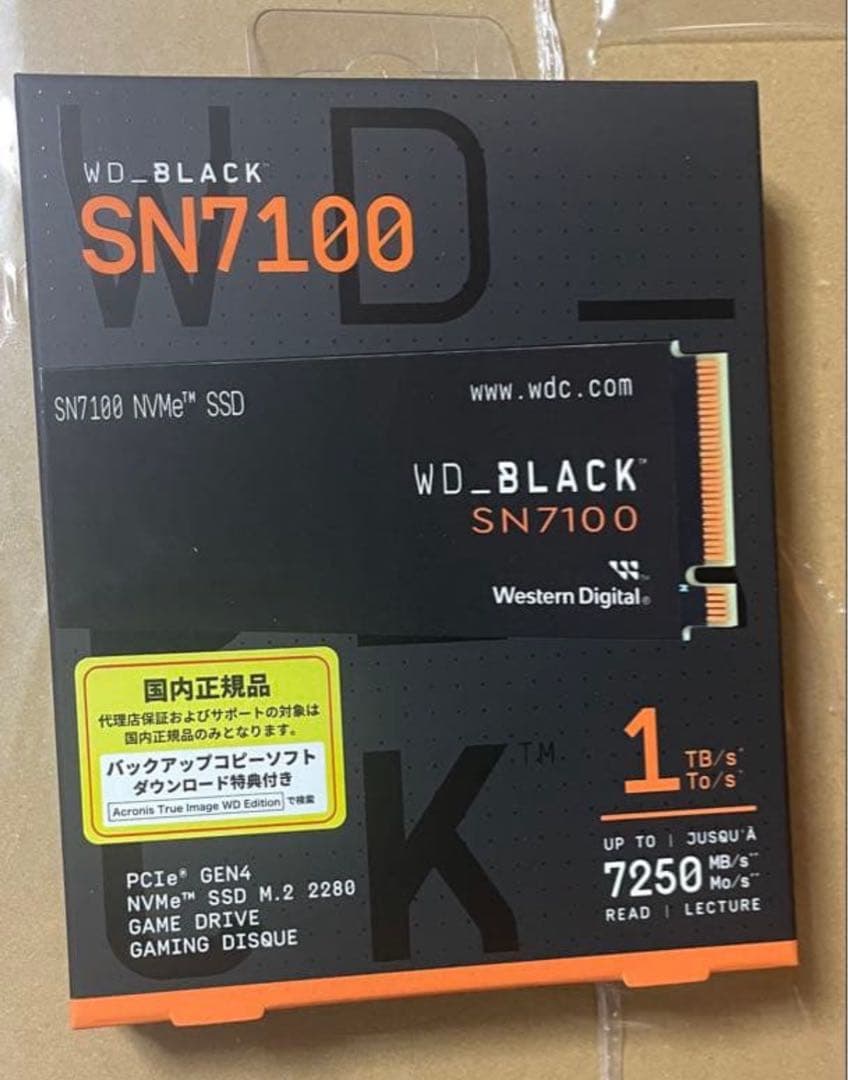 内蔵型SSD WD_BLACK SN7100 1TB SSD