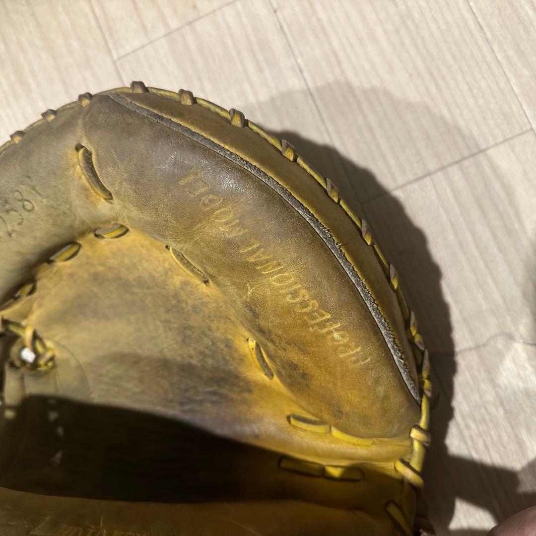 ハタケヤマ キャッチャーミット 軟式 野球 グローブ ブラウン系