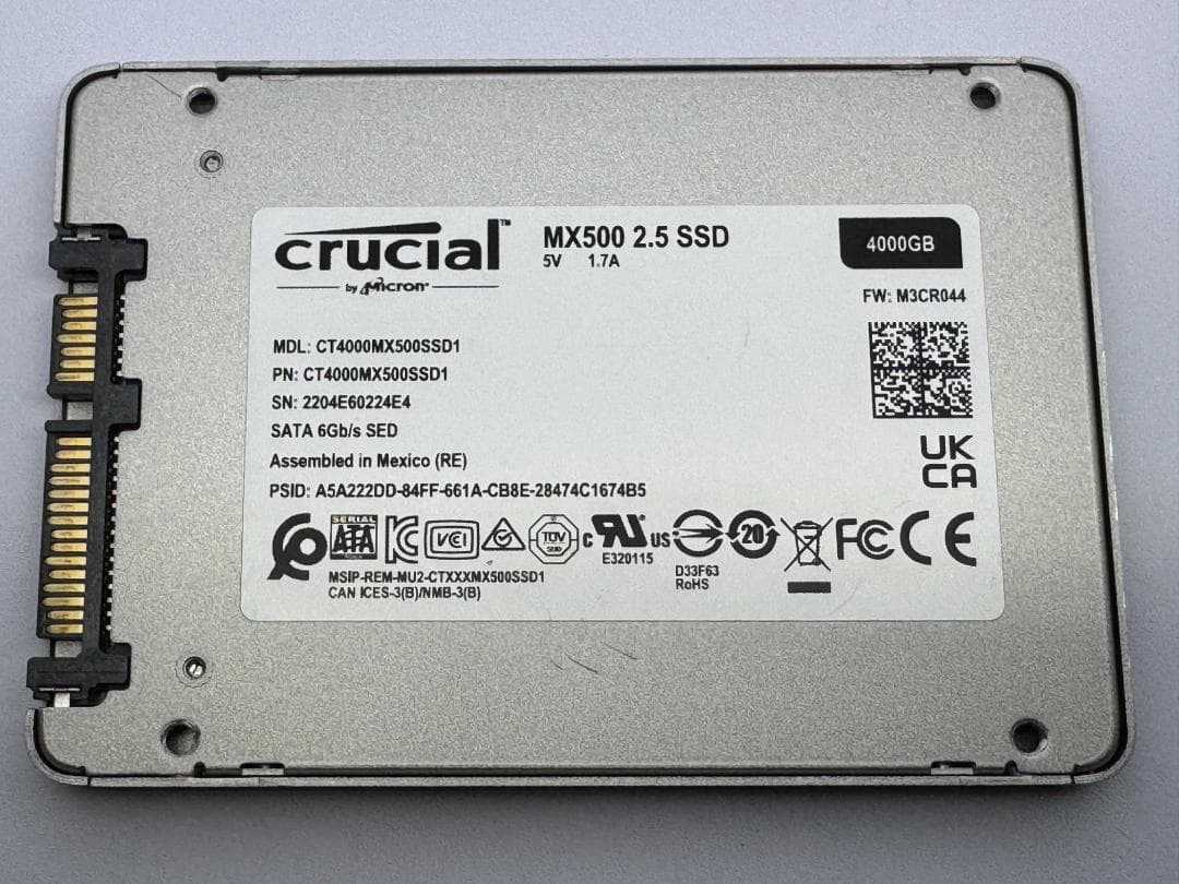 め*リ様 crucial CT4000MX500SSD1 2.5” 4TB ジャ