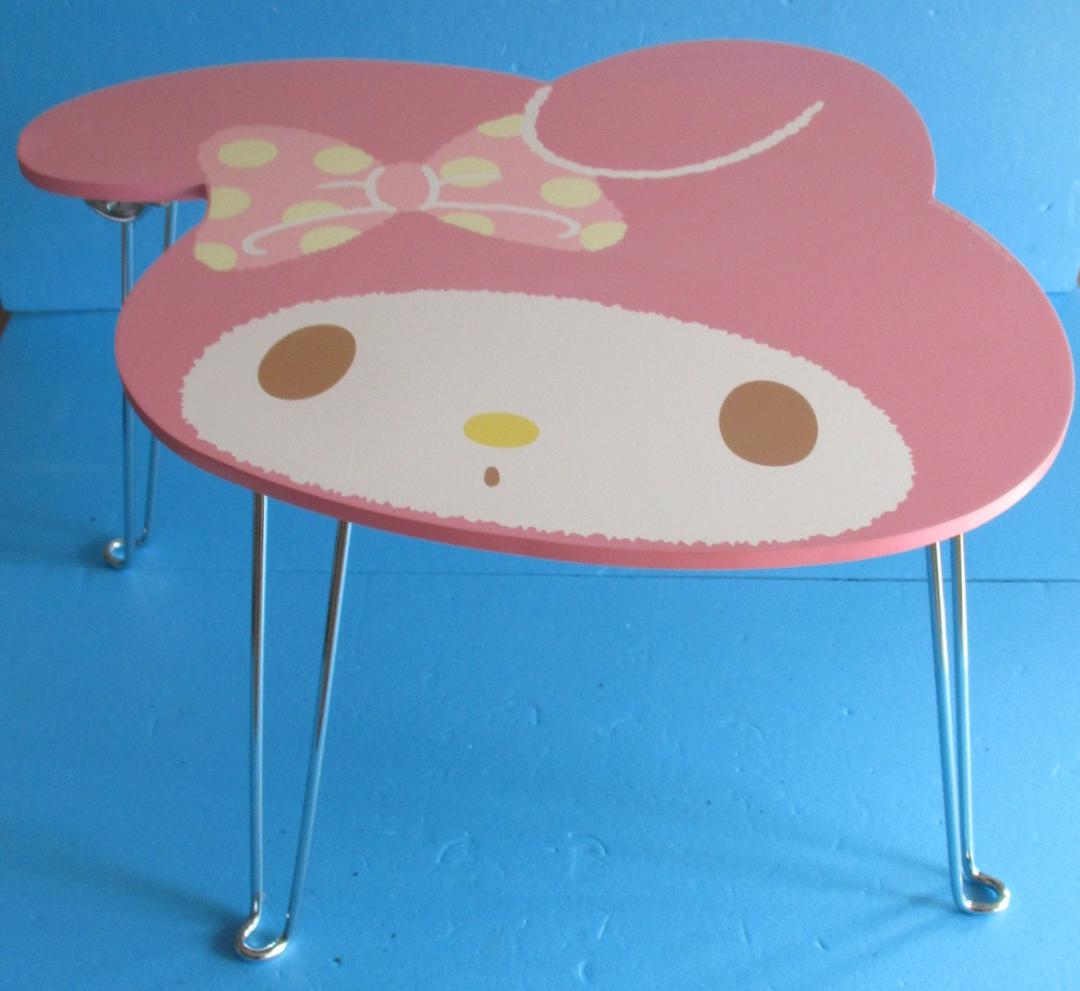 年代物◎マイメロディミニテーブル　折り畳み◎サンリオMYMELODY