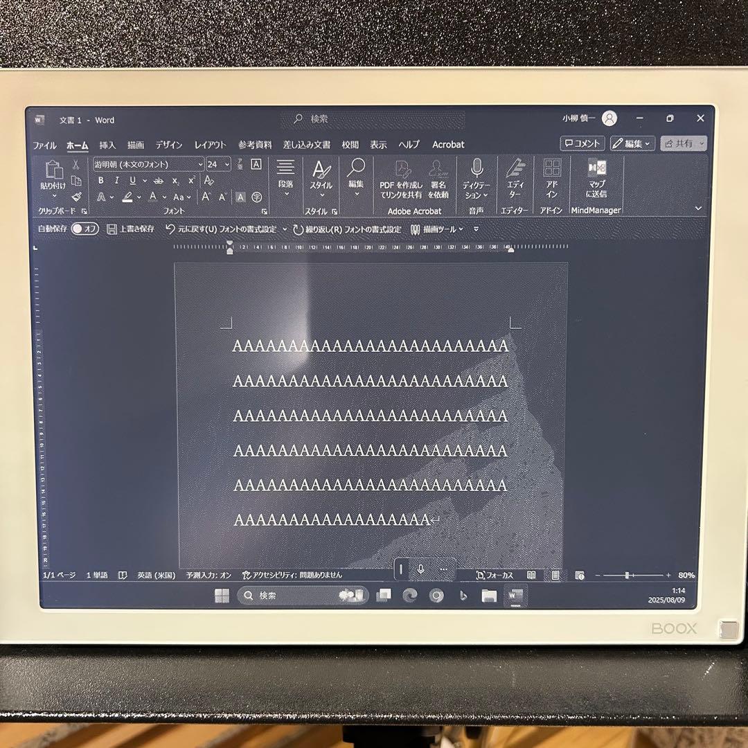 BOOX Mira 13.3インチE Inkパネル搭載 セカンドモニター