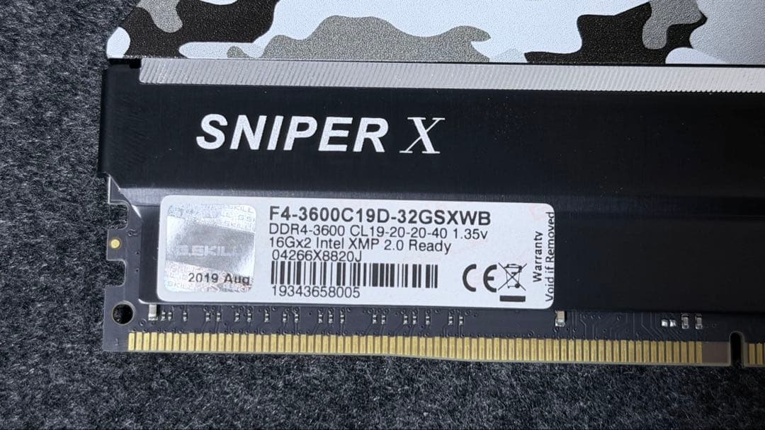 G.SKILL SNIPER X DDR4 16GB*2 (32GB) メモリー